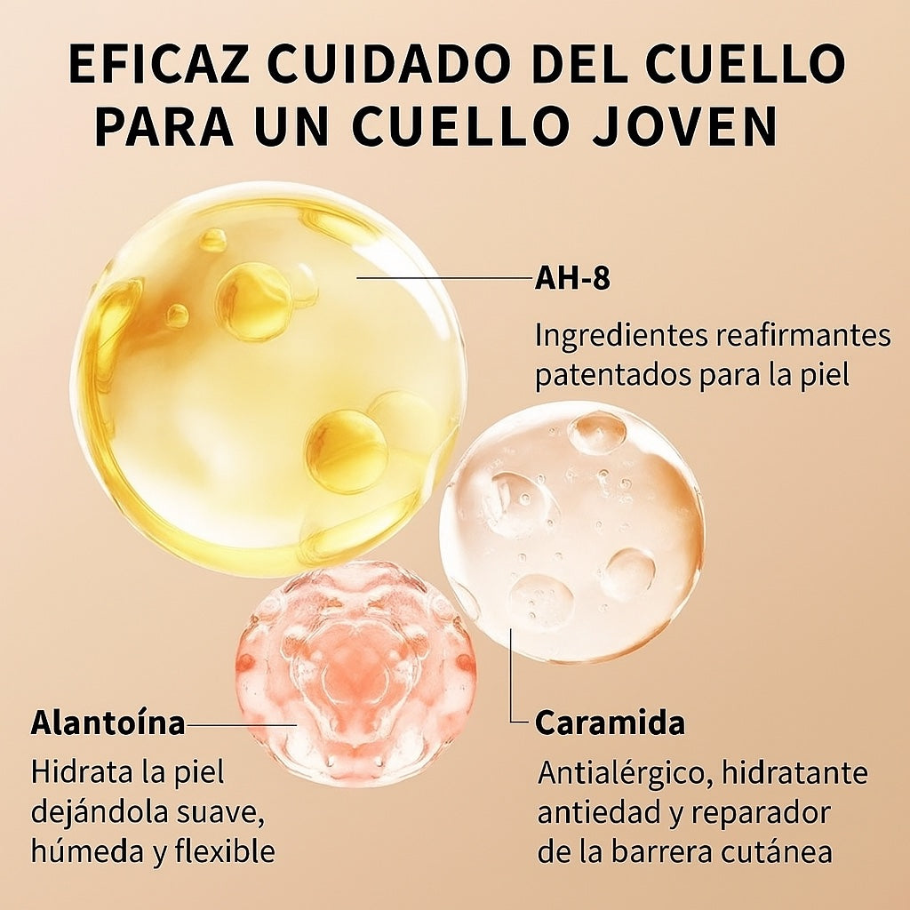 Ingredientes: péptido AH-8, ceramida y alantoína